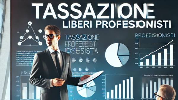 Spiegazione della tassazione per liberi professionisti con Partita IVA, dettagli sul regime forfettario e IRPEF, deduzione dei costi, calcolo delle imposte per cassa e scaglioni fiscali, con esempi pratici